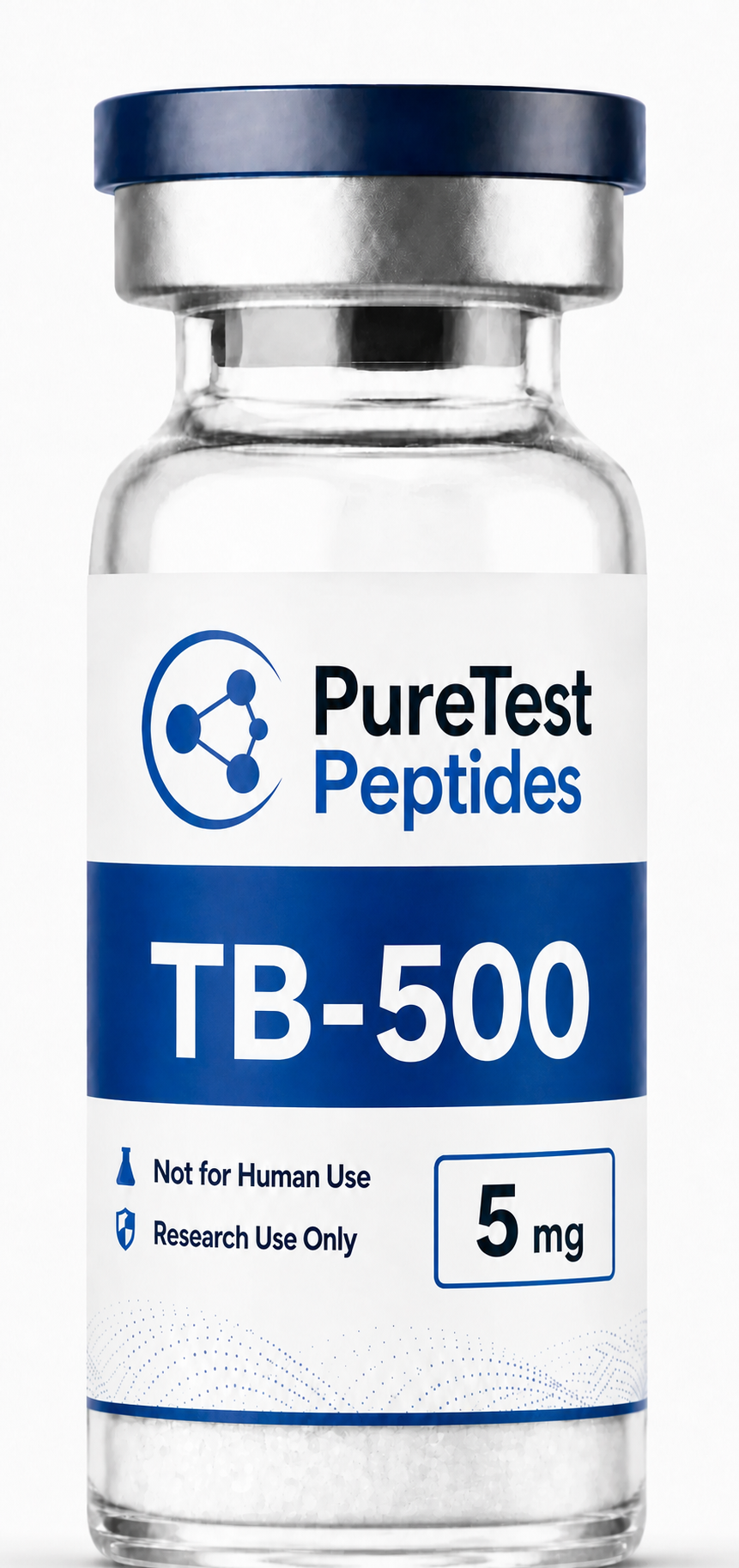 PureTest Peptides TB-500 5 mg research product vial