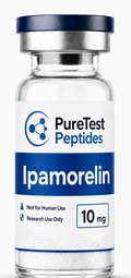 PureTest Peptides Ipamorelin 10 mg research product vial