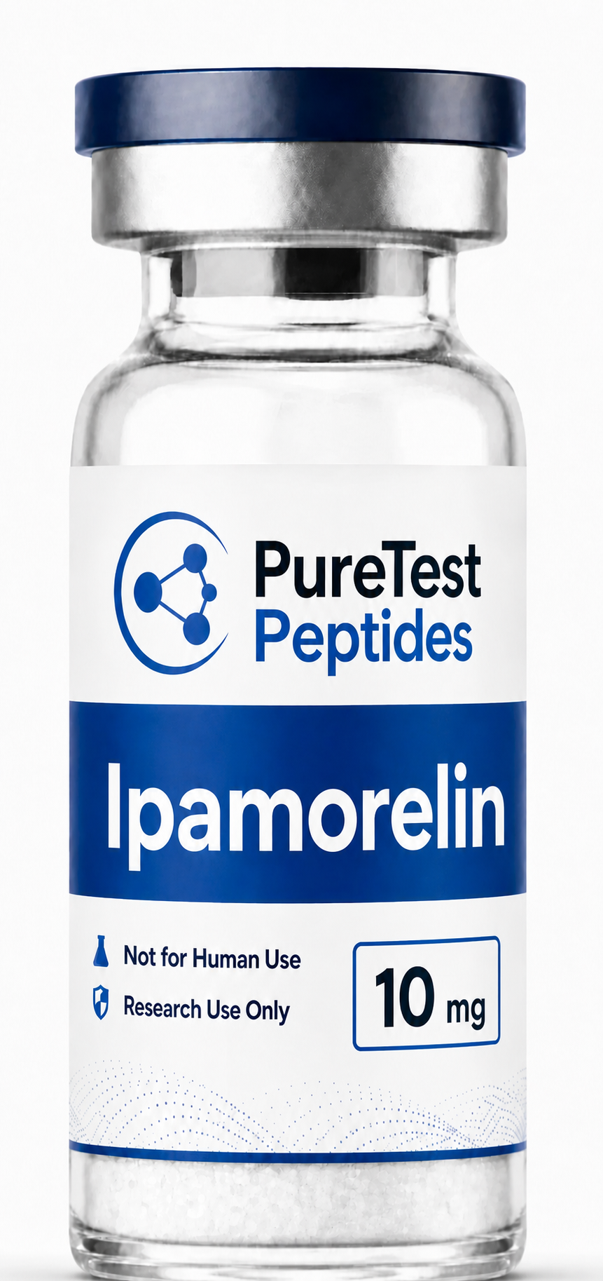 PureTest Peptides Ipamorelin 10 mg research product vial
