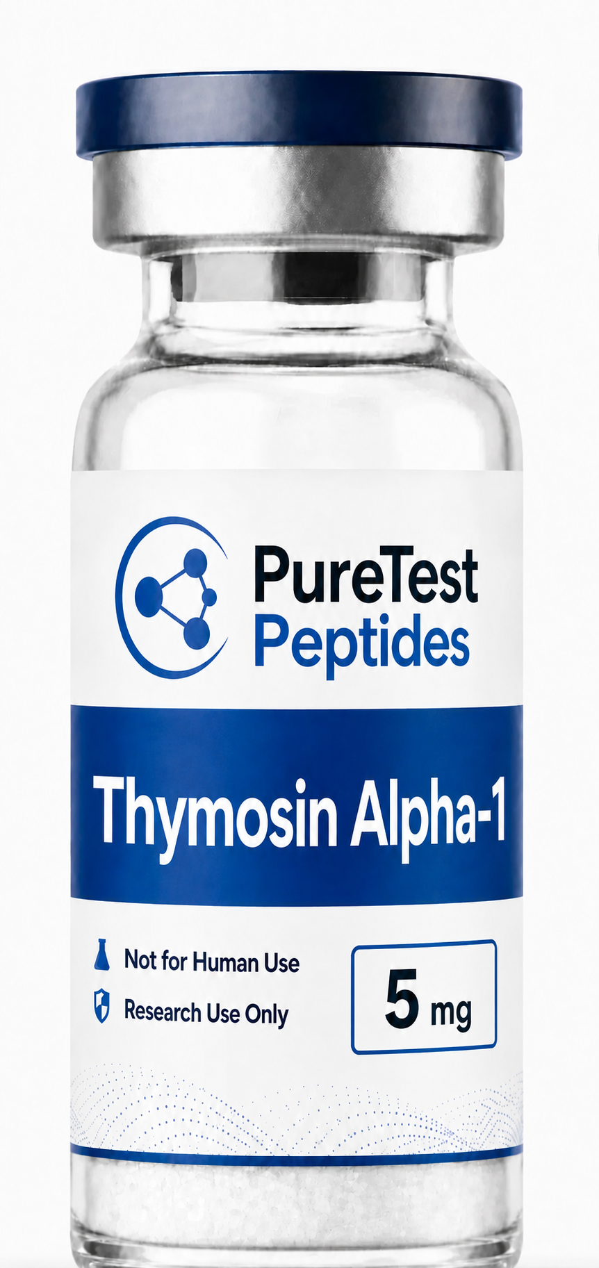 PureTest Peptides Thymosin Alpha-1 5 mg research product vial