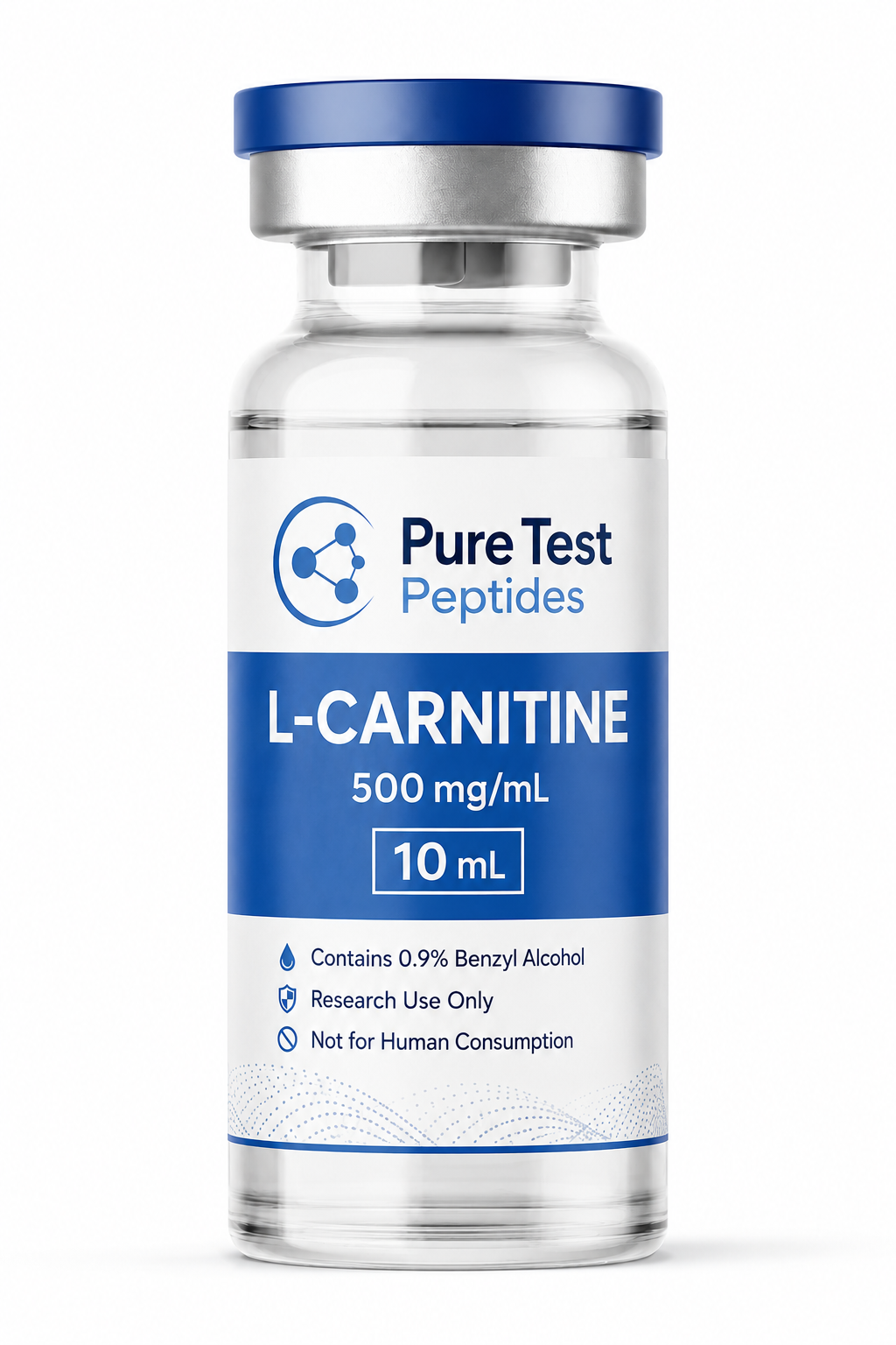 Pure Test Peptides L-Carnitine 500mg/mL, 10mL Research Compound