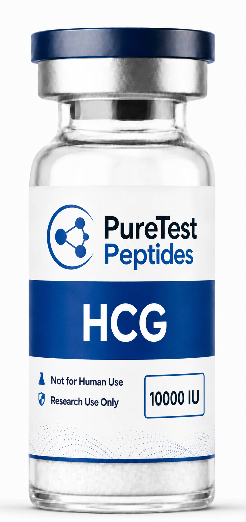 PureTest Peptides HCG 10000 IU research vial