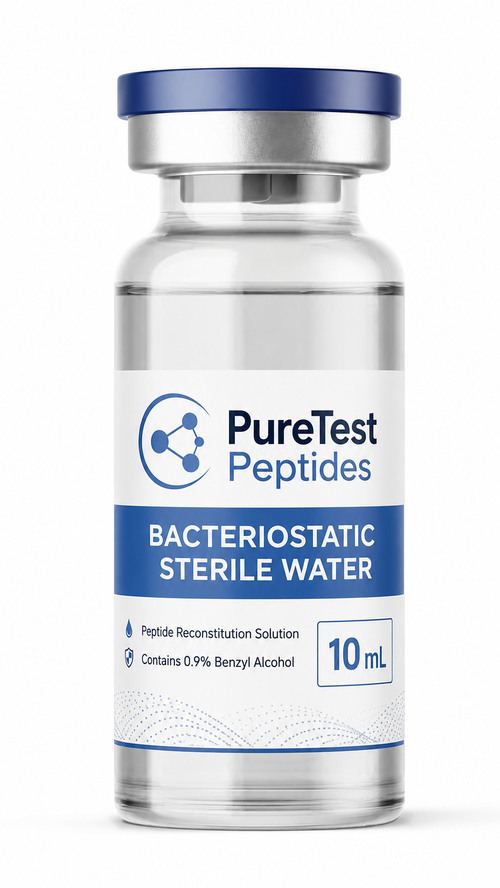 PureTest Peptides Bacteriostatic Sterile Water 10 mL, Peptide Reconsti